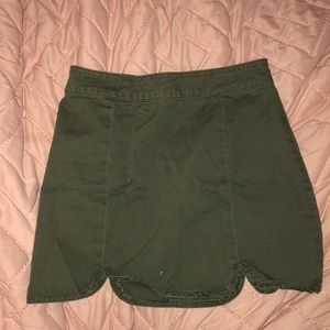 Forever 21 Green Mini Skirt